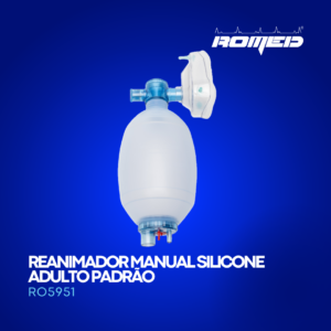 REANIMADOR MANUAL SILICONE ADULTO PADRÃO ROMED