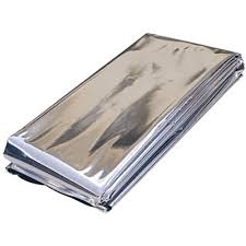 MANTA TERMICA ALUMINIZADA P/ RESGATE 2,10 X 1,40M